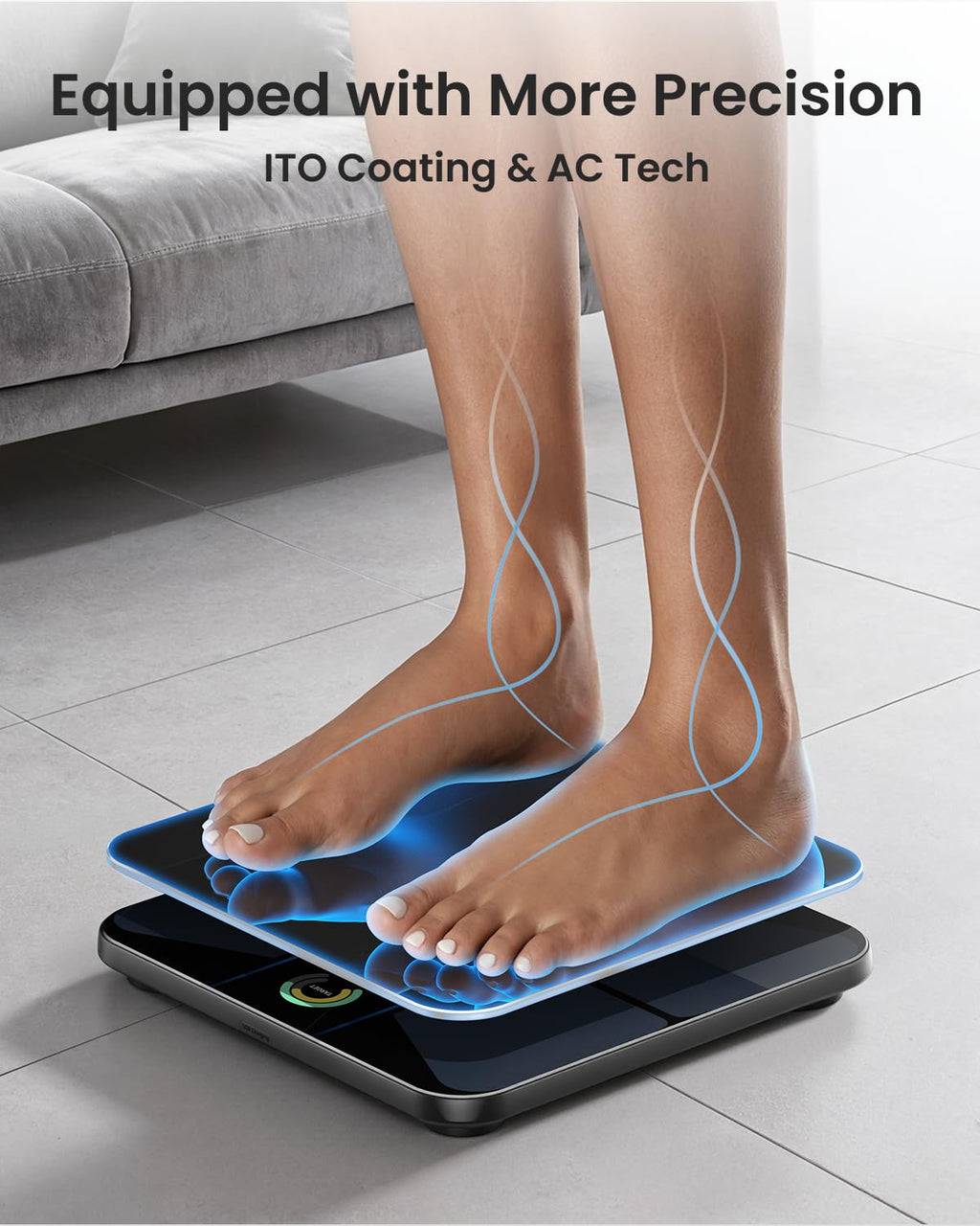 Wi-Fi Bluetooth Rechargeable Body Fat Smart Scale G62153