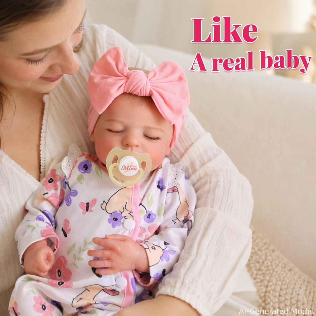 20 Inch Closed-Eye Reborn Baby Doll Q934