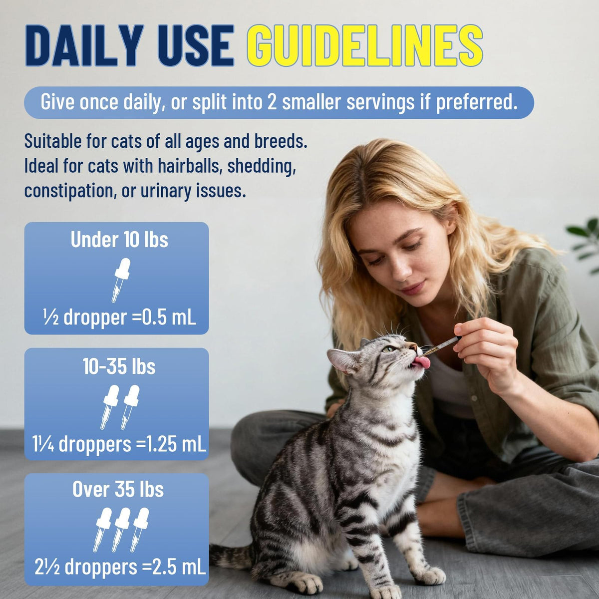 Cat Allergy & Hairball Relief Drops 60ml T12444