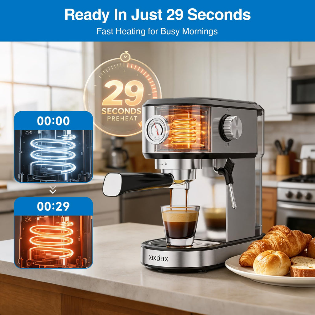 20 Bar Espresso Machine with Milk Frother J36971