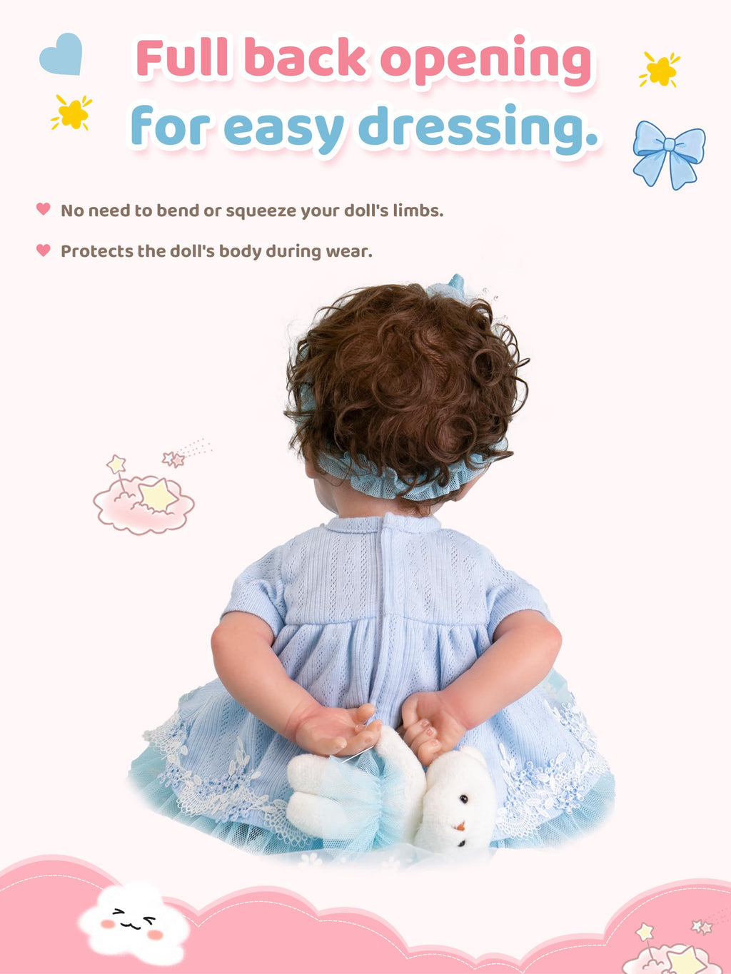 Blue Baby Doll Clothes 17-20 Inches R11977