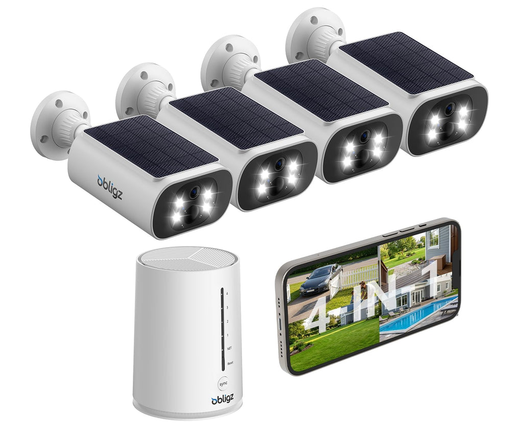 4MP Solar Security Cameras Wireless Outdoor S160