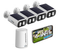 4MP Solar Security Cameras Wireless Outdoor S160