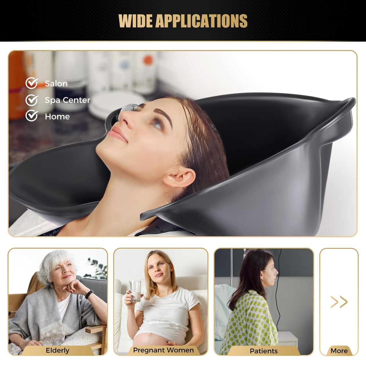 Portable Shampoo Bowl with Electric Pump X6818