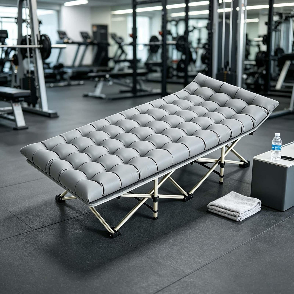 Portable Foldable Sleeping Cot with Padded Mat Q18184