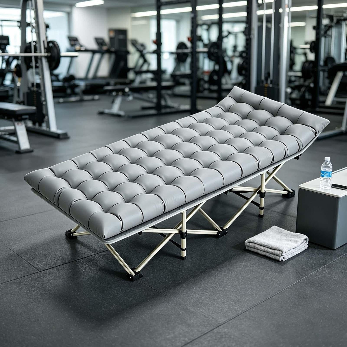 Portable Foldable Sleeping Cot with Padded Mat Q18184