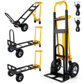 3 in 1 Convertible Hand Truck Dolly Cart with 10" Pneumatic Wheels, 1000LBS Capacity H891