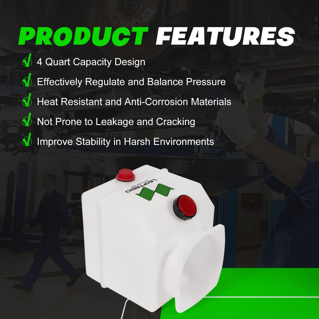 4 Quart Poly Fluid Reservoir Tank J4472