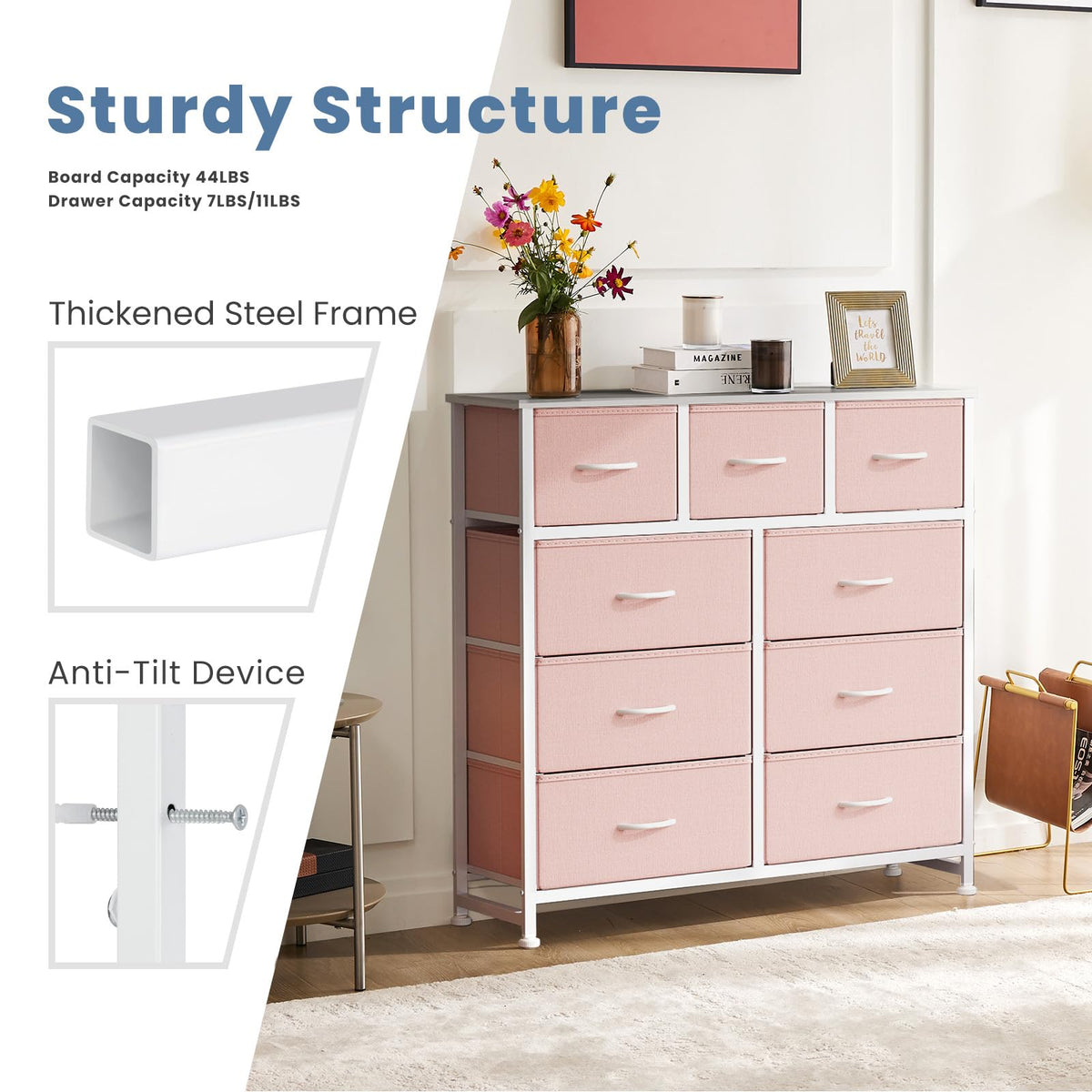 9 Drawer Dresser D128