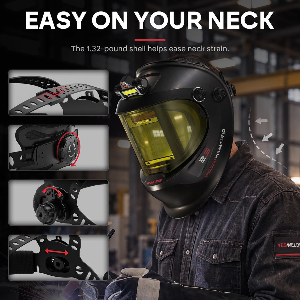 Auto Darkening Welding Helmet with LED L702