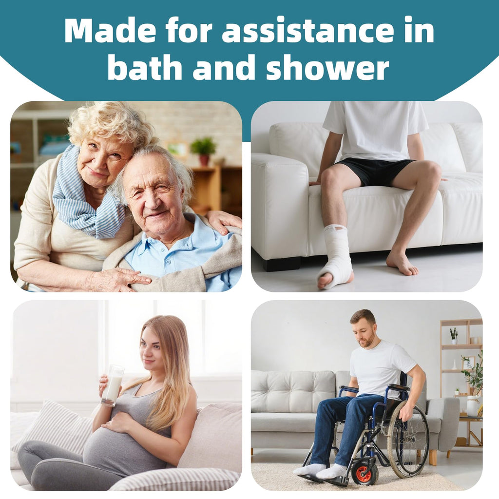 Heavy Duty Swivel Shower Chair with Arms and Back U397327