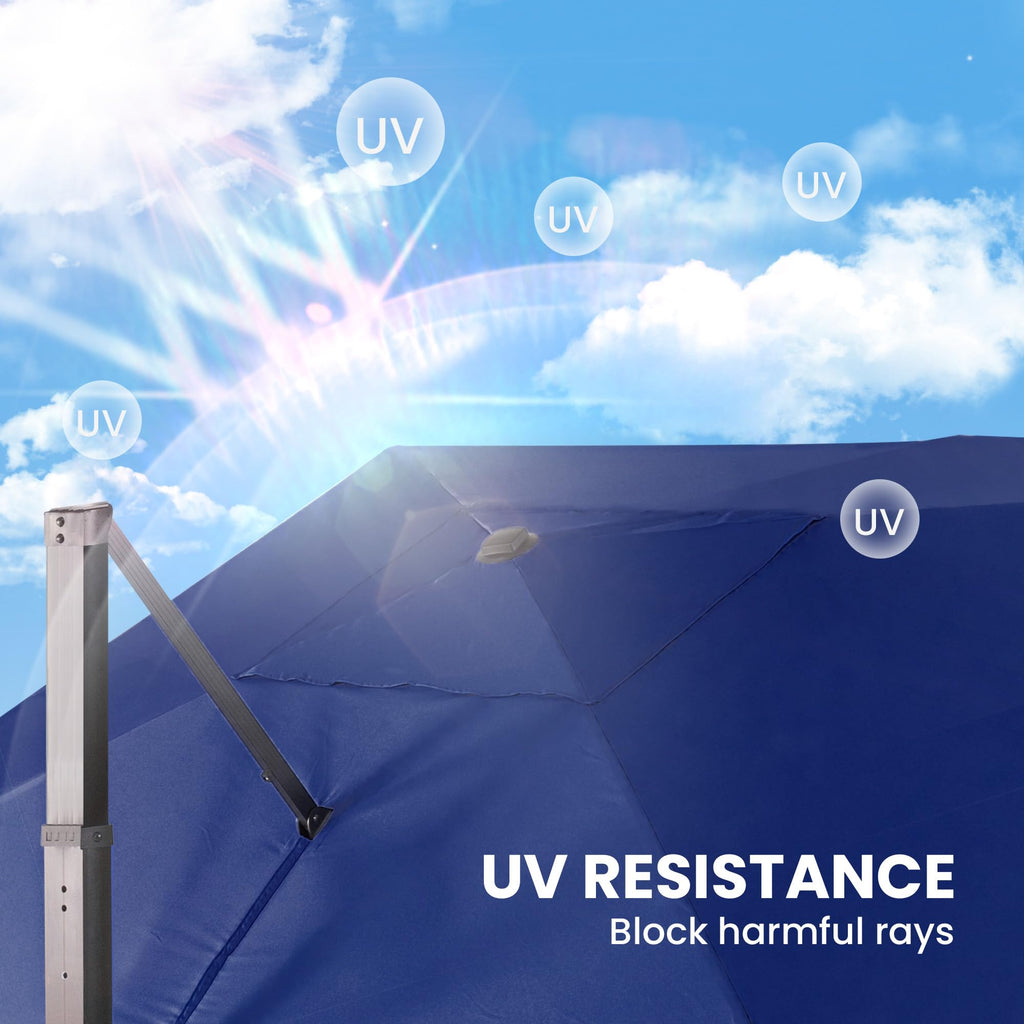 9' X 12' Rectangular Cantilever Patio Umbrella Y207