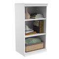 White Modular Storage Shelf Unit with 3 Shelves H952