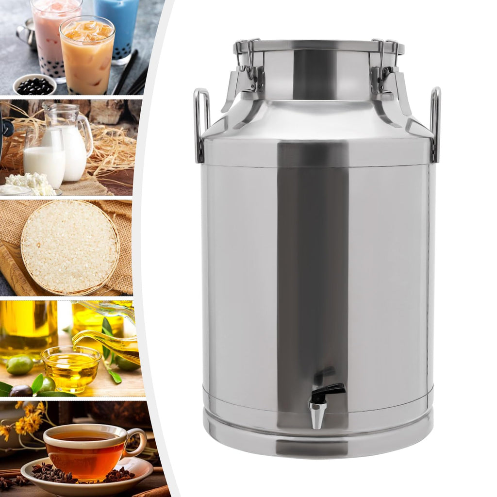 60L Stainless Steel Milk Can with Faucet A49252