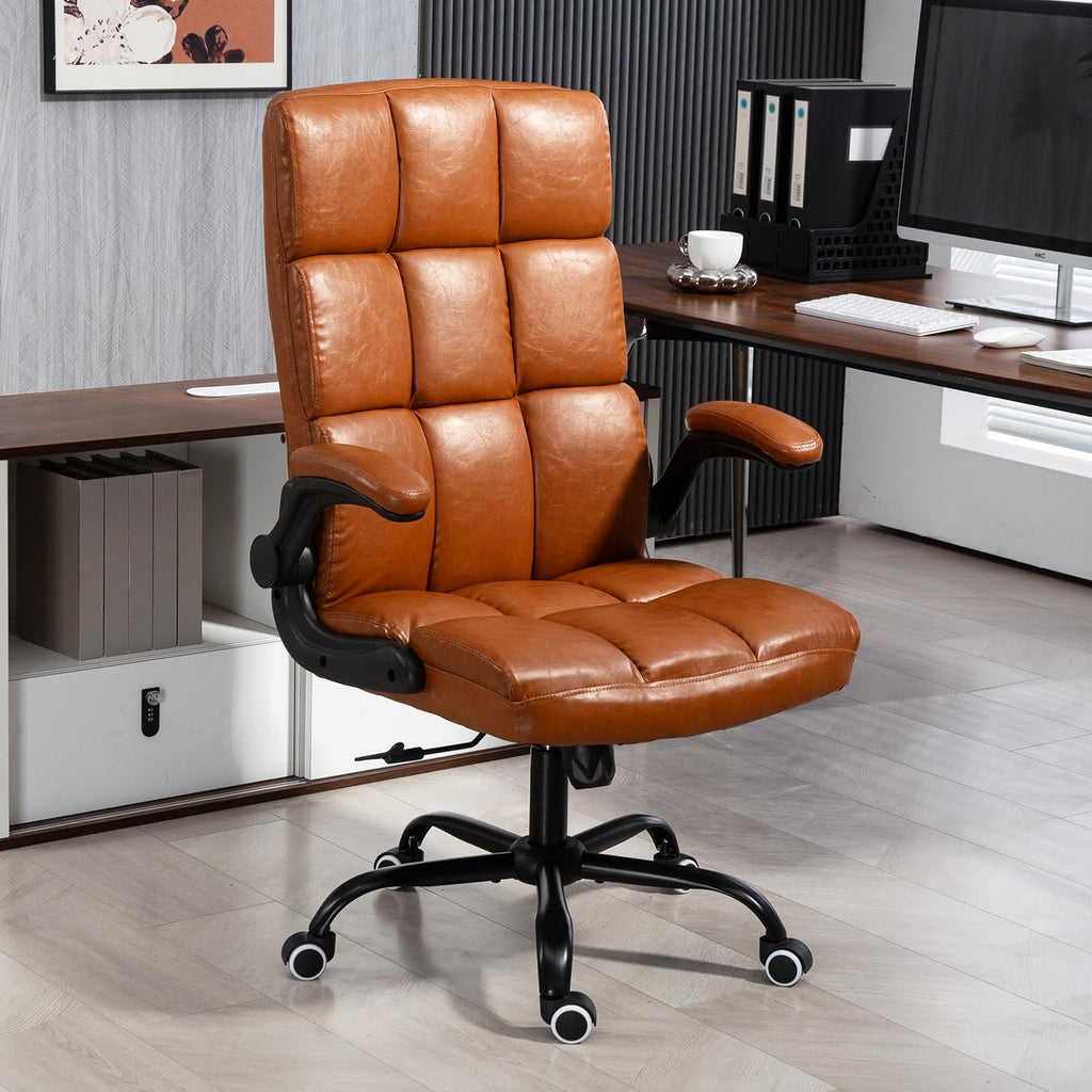Executive Office Chair, PU Leather Ergonomic Desk Chair S433