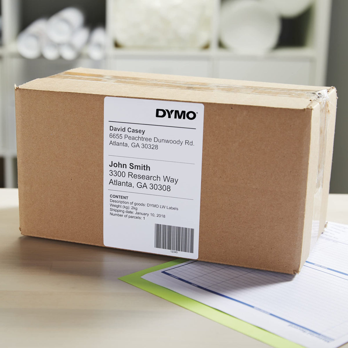 Extra-Large White Shipping Labels, 1 Roll of 220 E422