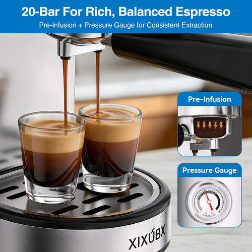 20 Bar Espresso Machine with Milk Frother J36971