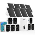 Solar Security Cameras Wireless Outdoor System, 8 Cam-Kit, 4MP Color Night Vision, 1TB HDD B791
