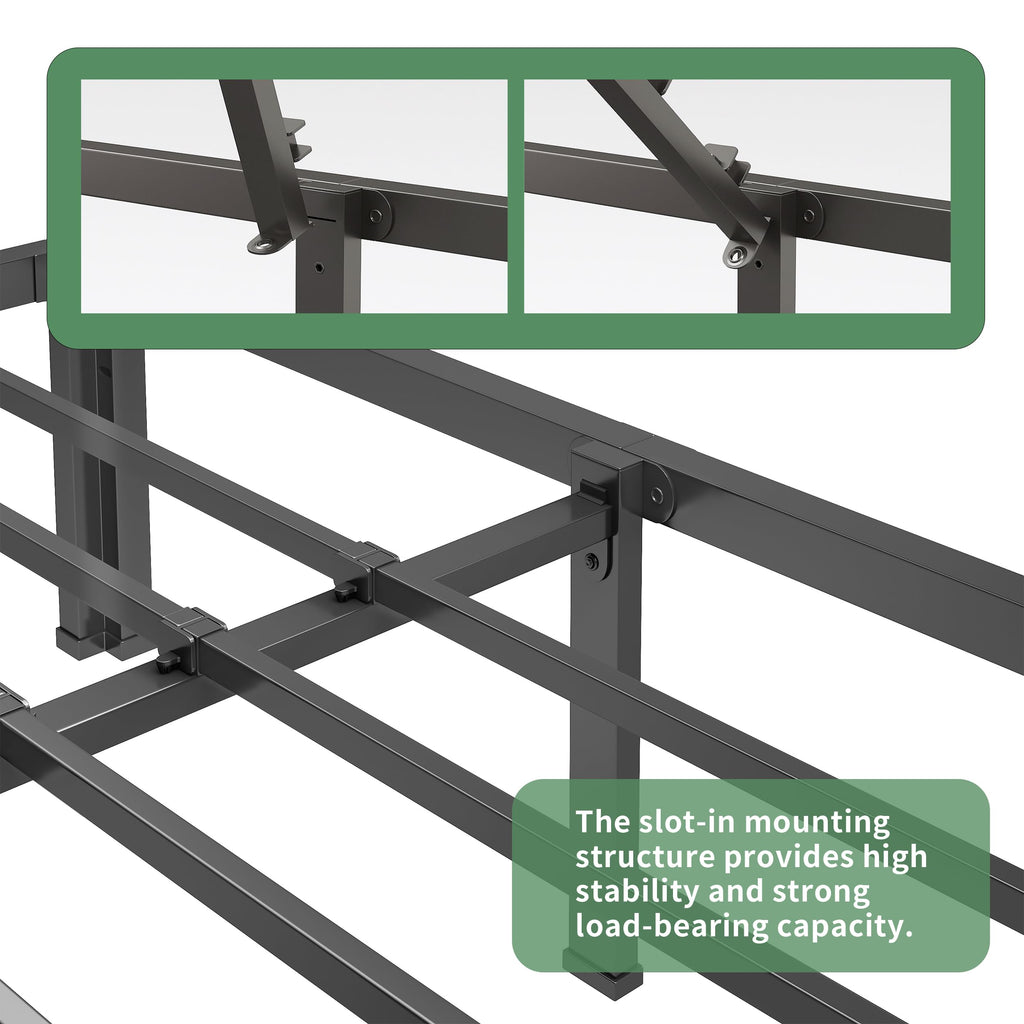 18 Inch Queen Size Metal Platform Bed Frame T633129