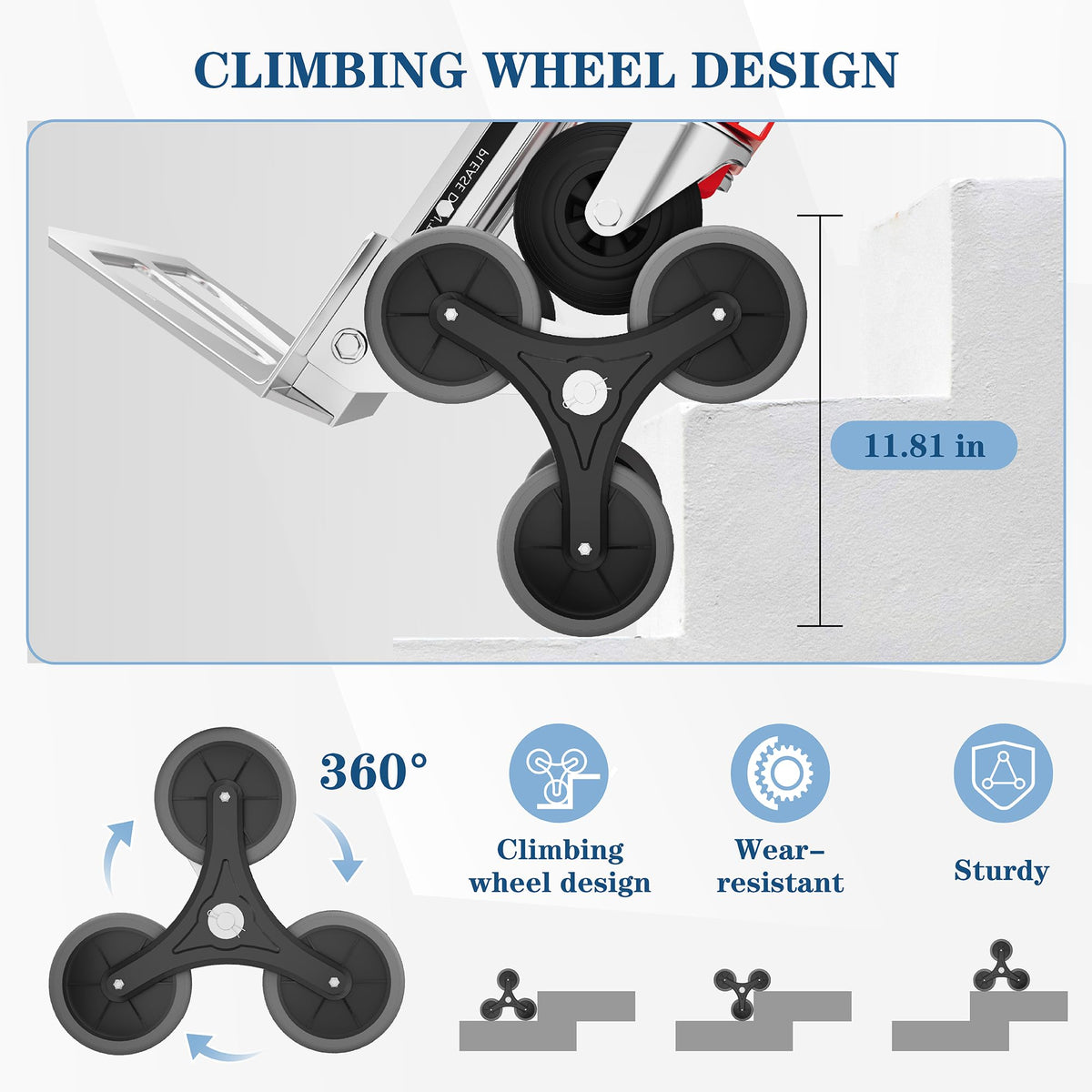 1000 lb Aluminum Steel Convertible Hand Truck I45291