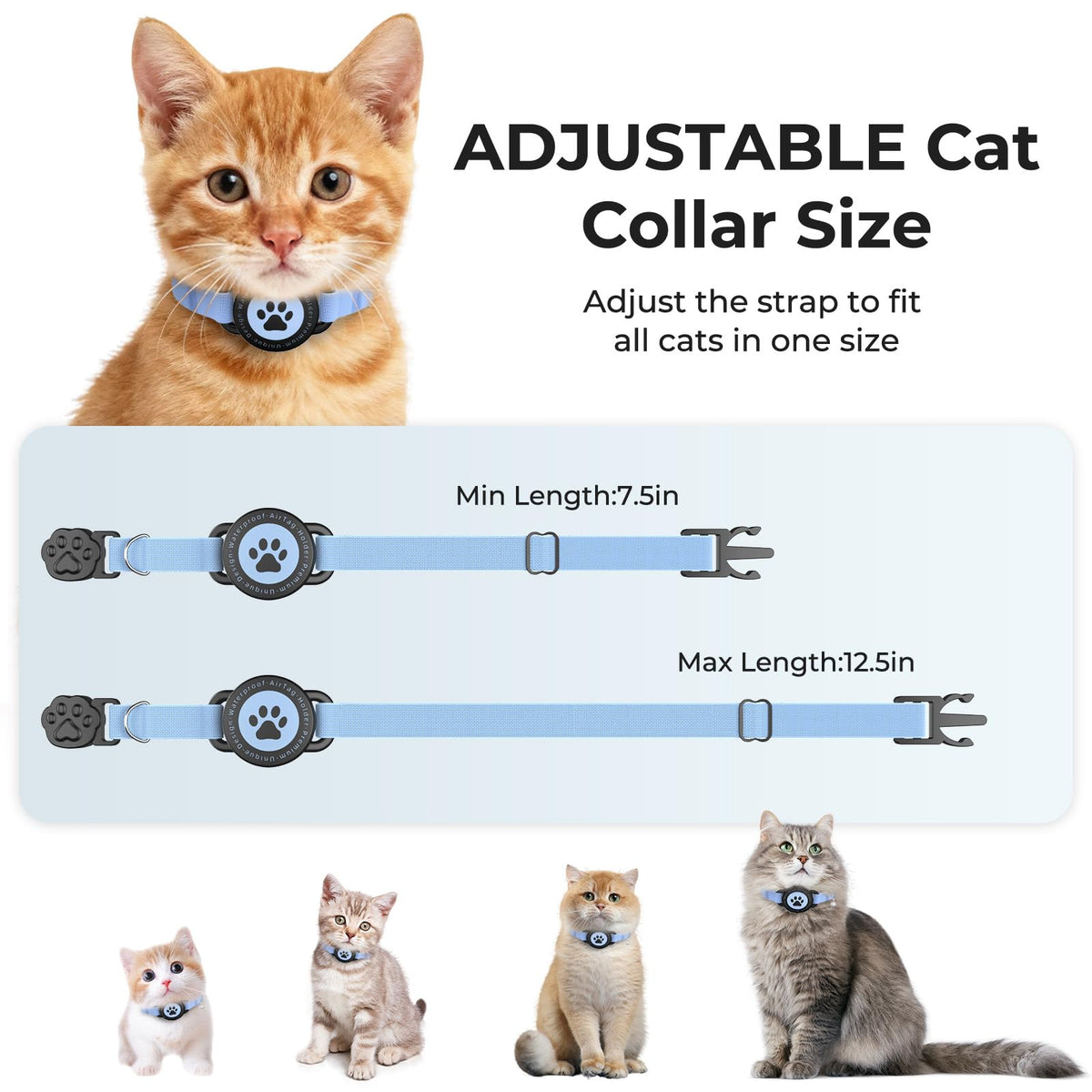 GPS Tracking Collar Blue 2P U925948