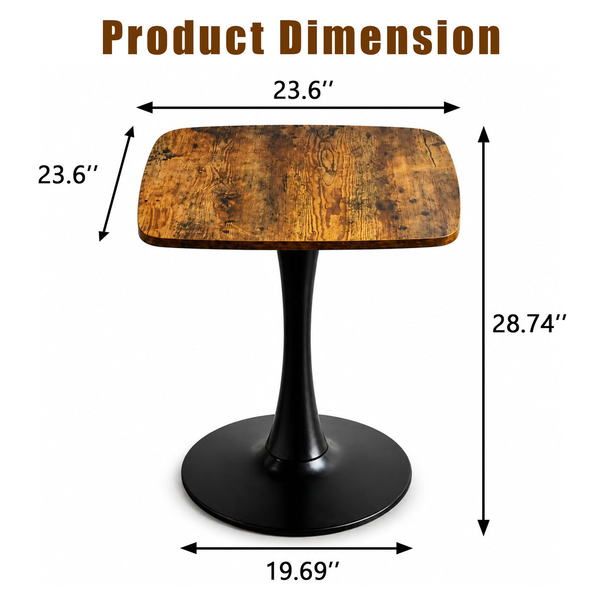 24" Square Dining Table for 2 M913057