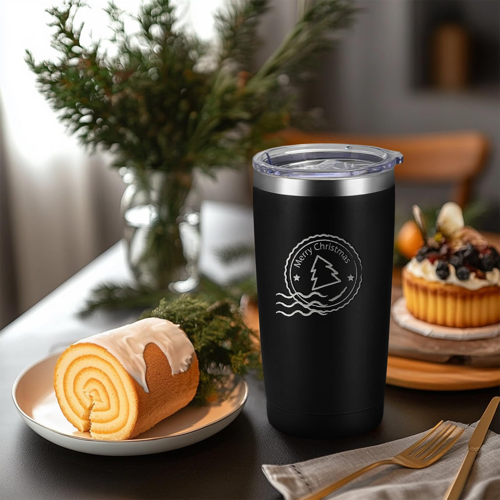 16 Pack Stainless Steel Insulated Tumbler 20oz Black Q41163