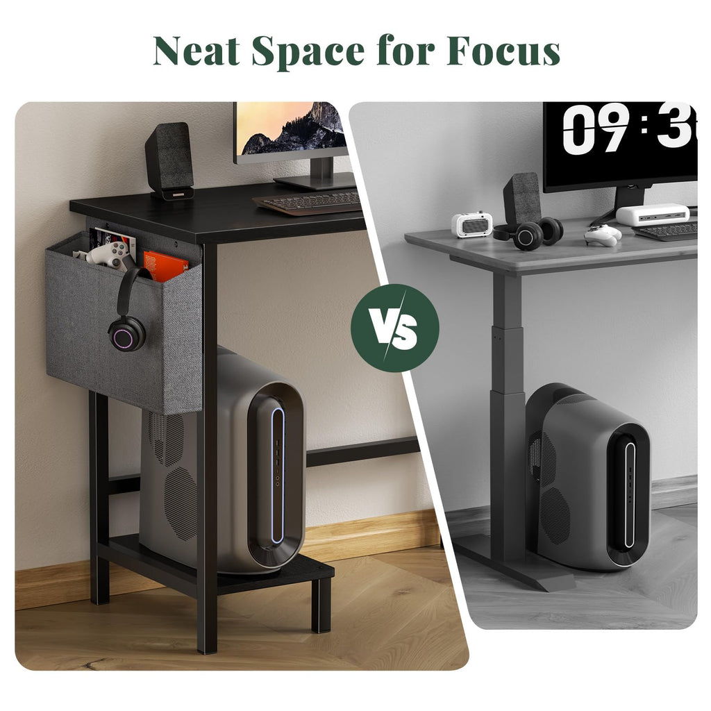 L Shaped Gaming Desk with PC Stand O609