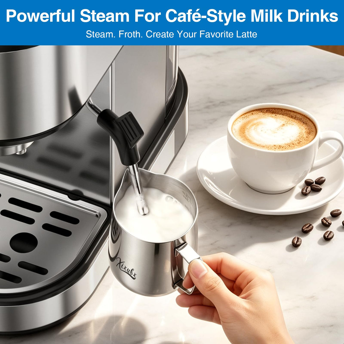 20 Bar Espresso Machine with Milk Frother J36971