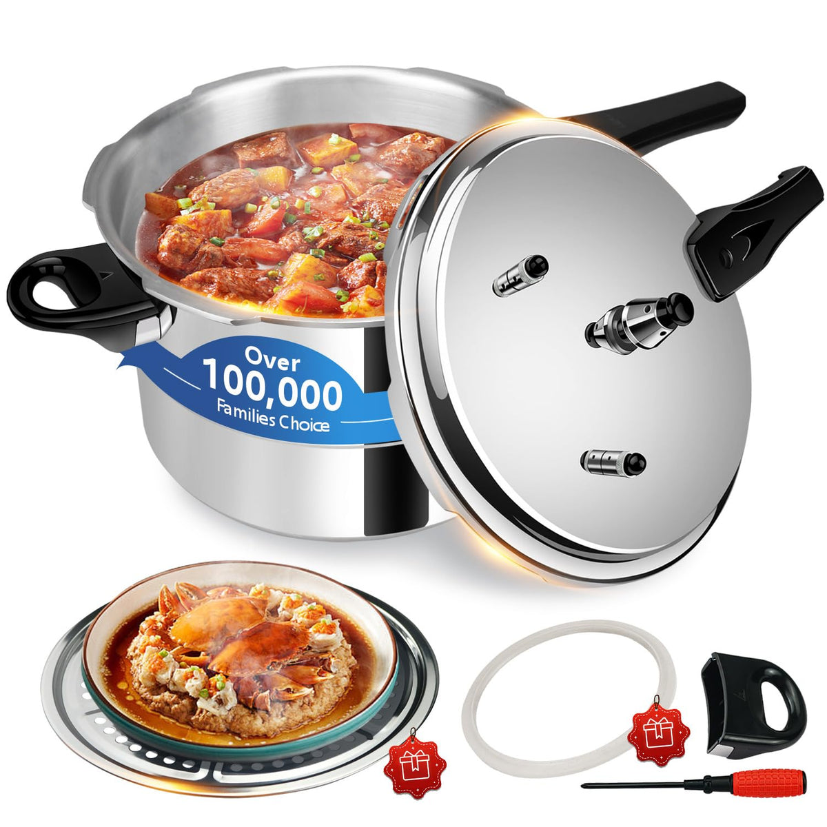 Aluminum 4.22Qt Pressure Cooker K85328