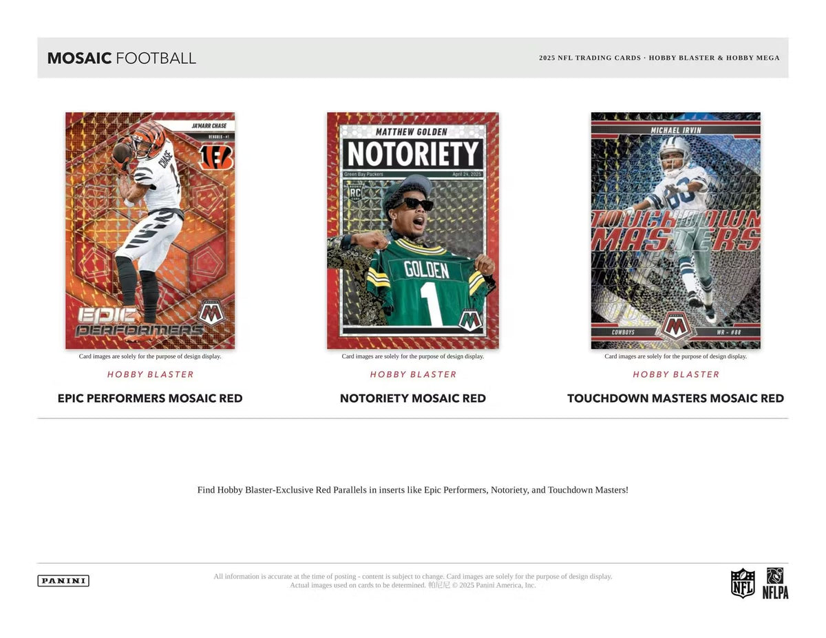 2025 Mosaic Football Trading Card Box G39956