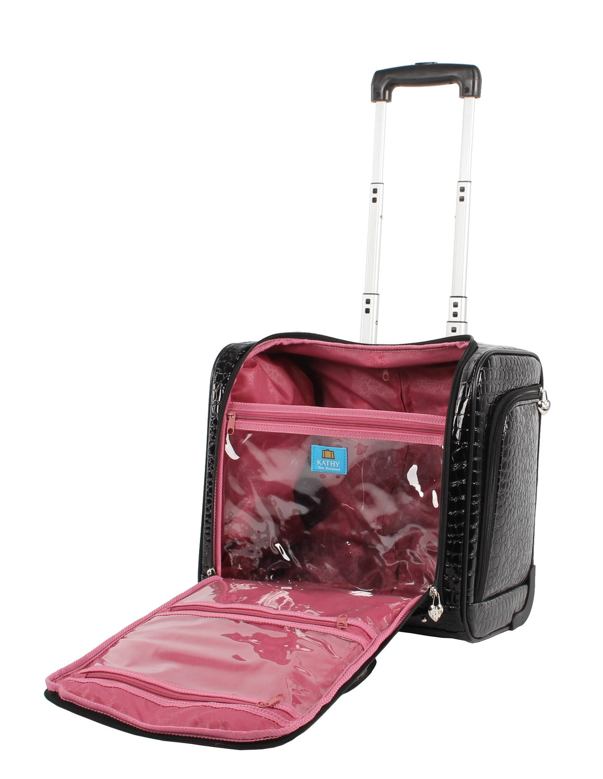 15 Inch Black PVC Underseat Luggage P35365