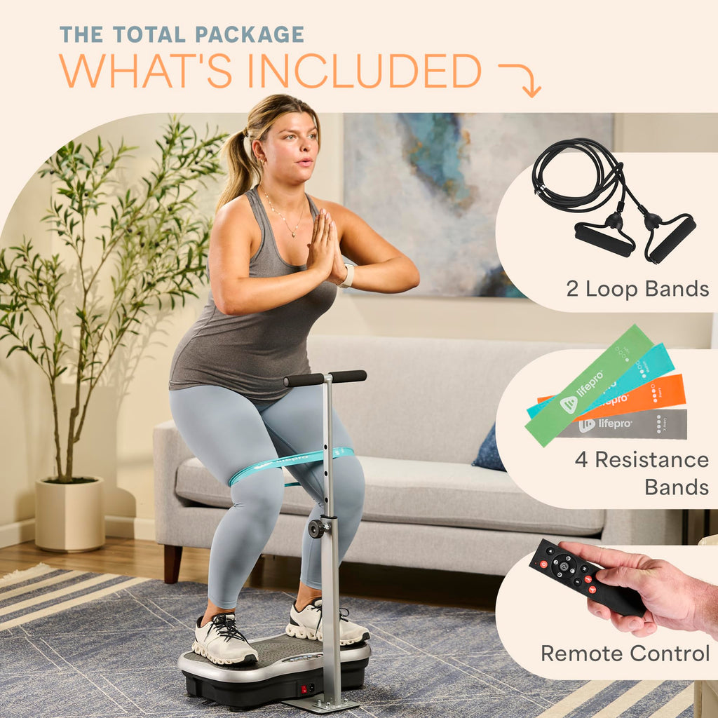 Vibration Plate with Handles and Magnetic Acupoints I741489