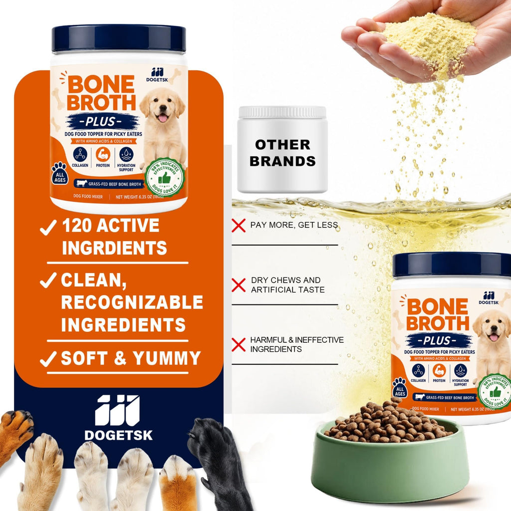 Beef Bone Soup Dog Supplement with Collagen and Protein R815
