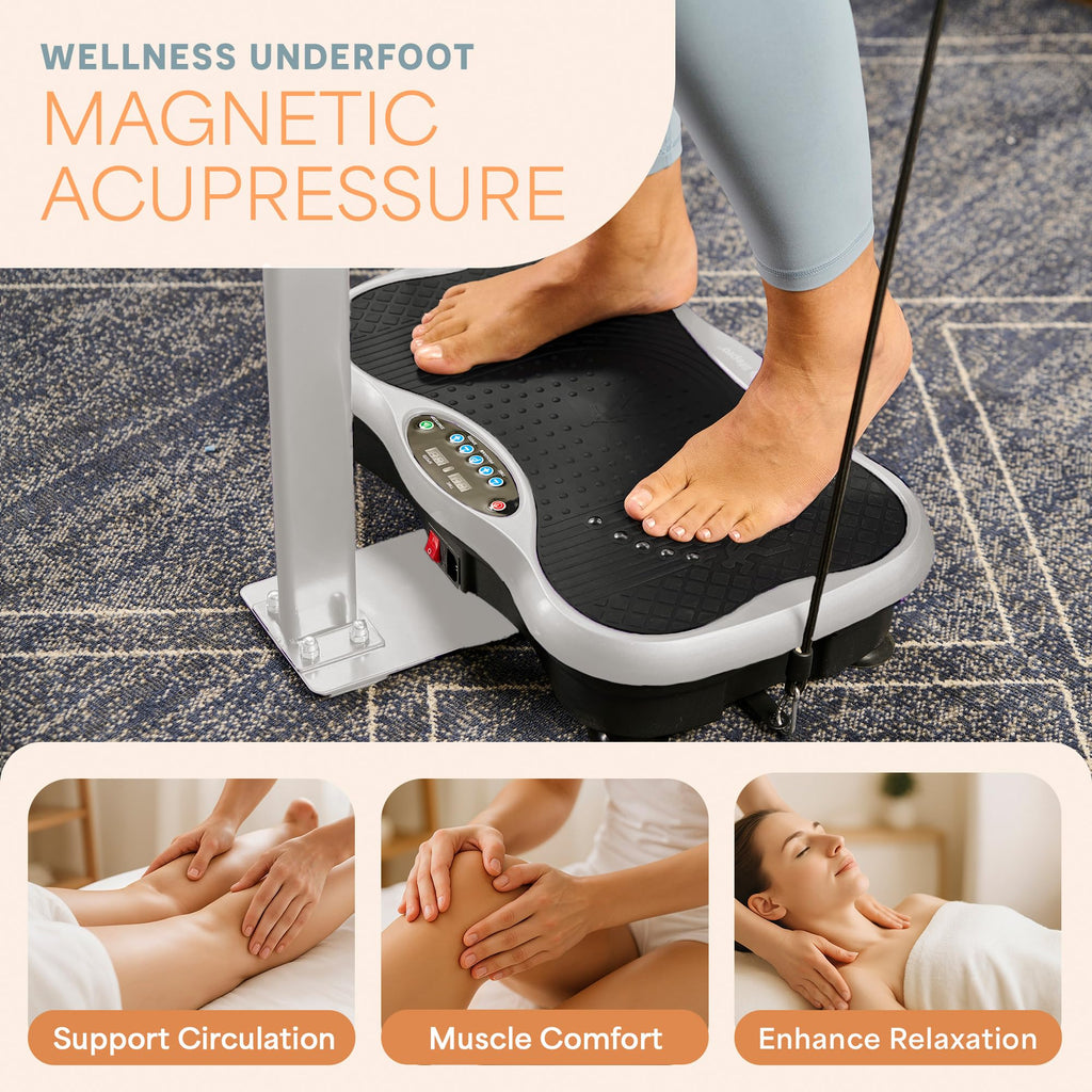 Vibration Plate with Handles and Magnetic Acupoints I741489