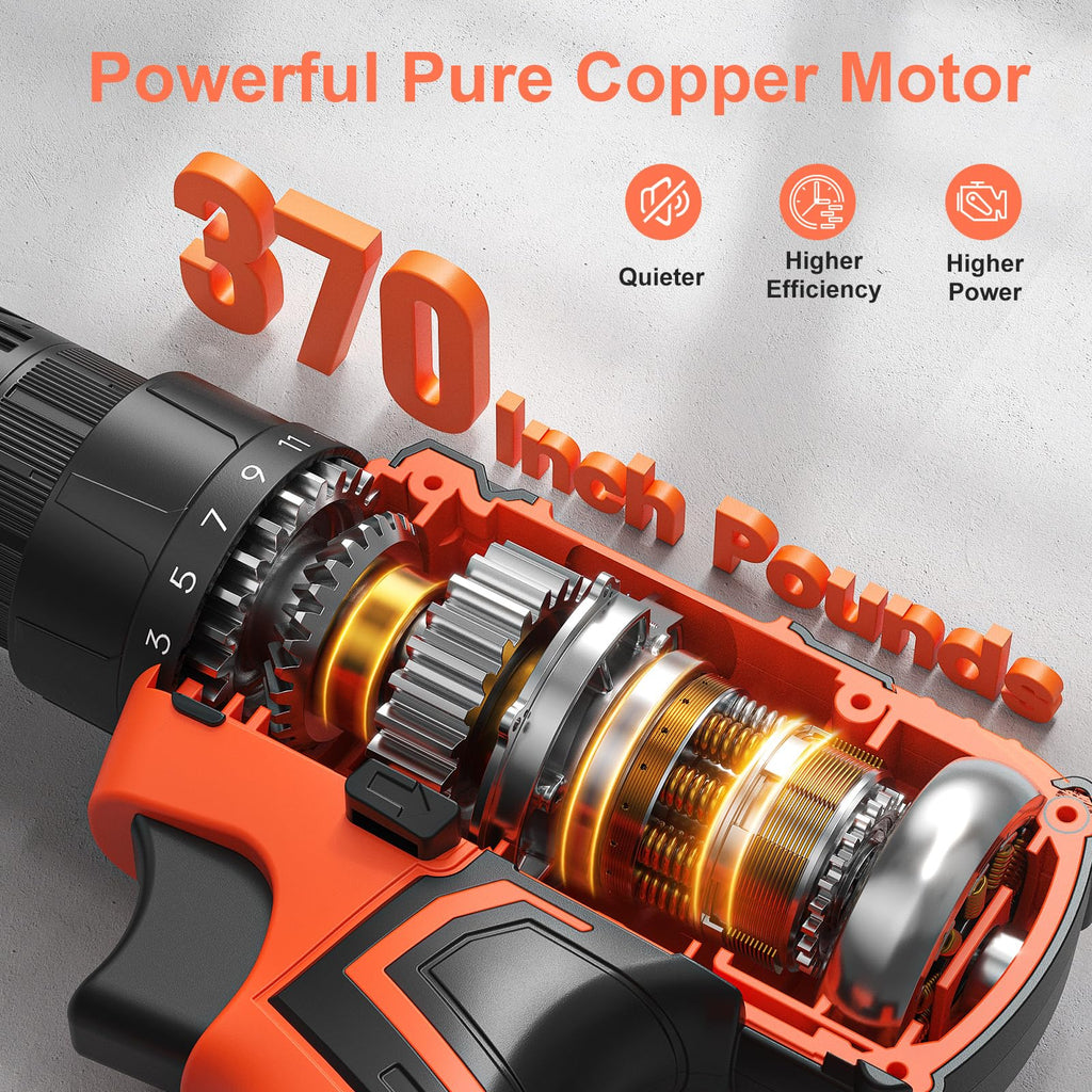 20V Cordless Drill with 2000mAh Power Pack and Charger J9525