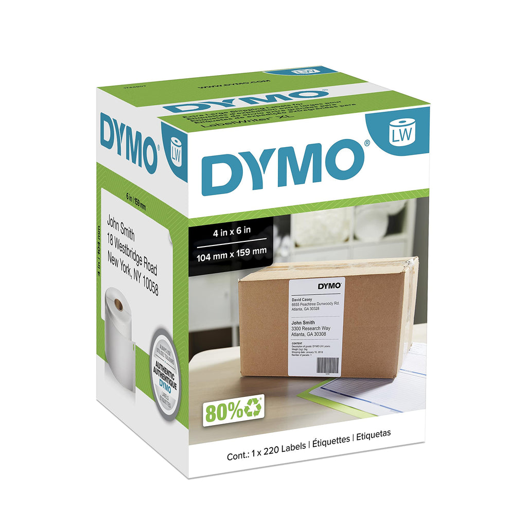 Extra-Large White Shipping Labels, 1 Roll of 220 E422