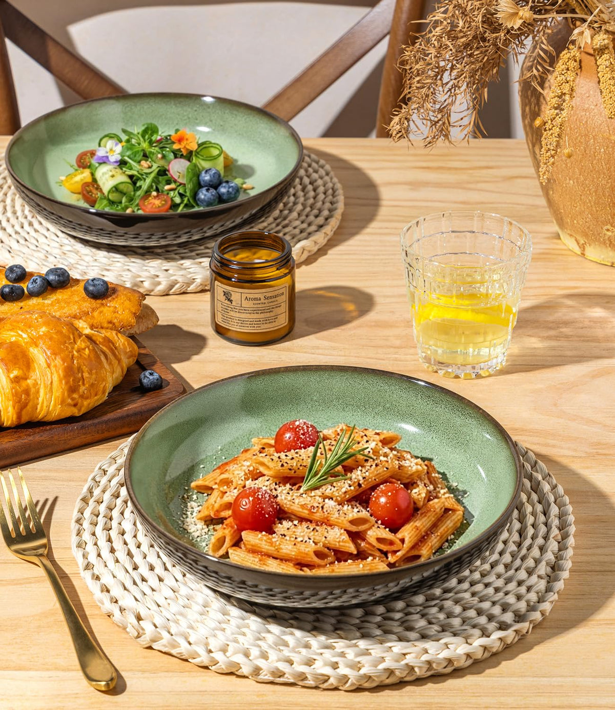 9.0" Ceramic Pasta Bowls Set of 4 T769646