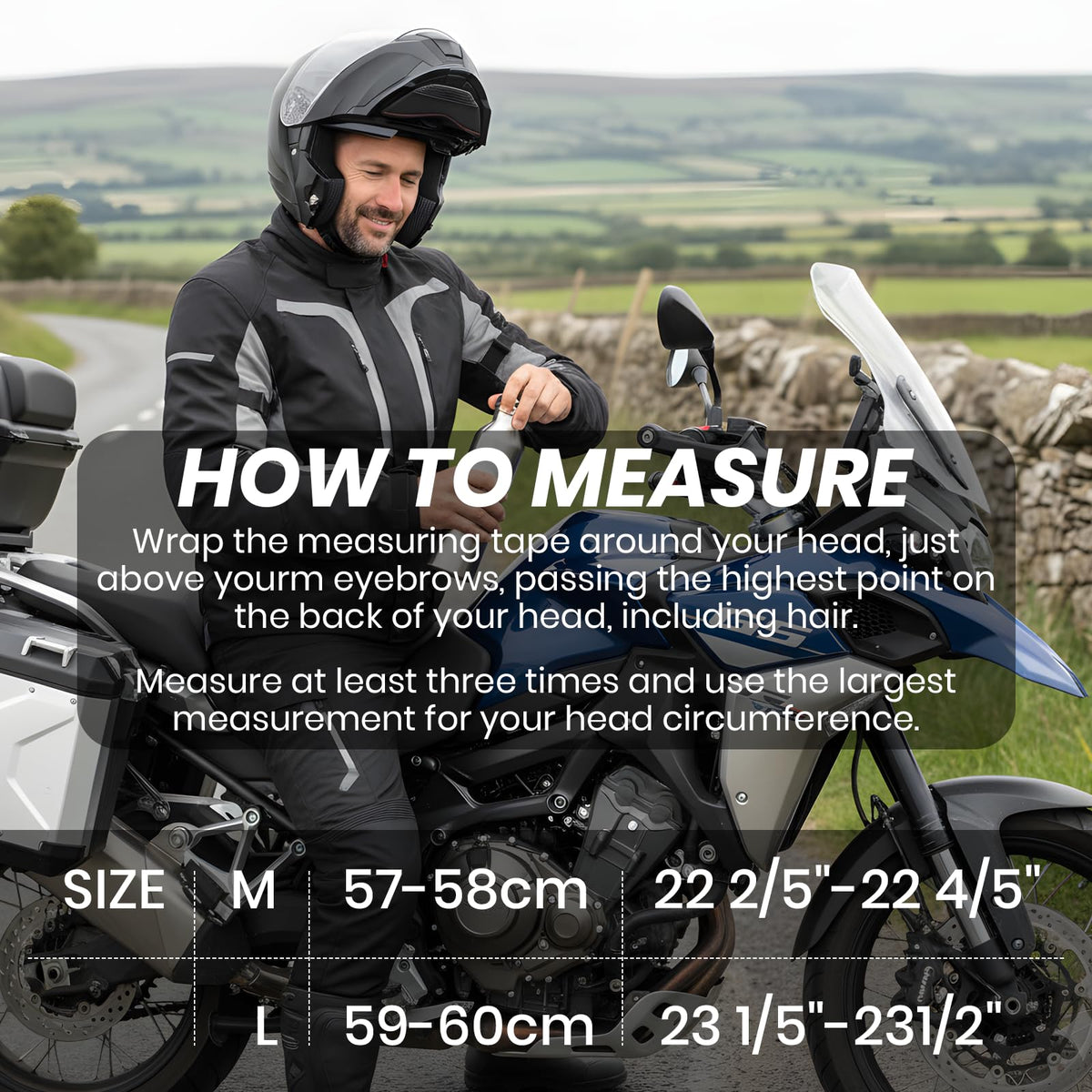 Modular Flip Up Motorcycle Helmet with Dual Visor D3989
