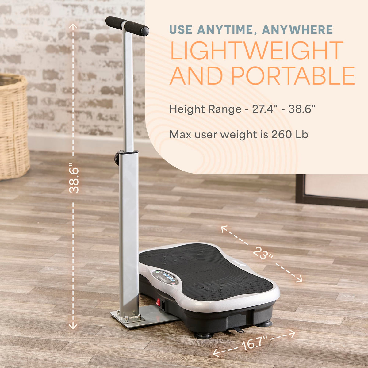 Vibration Plate with Handles and Magnetic Acupoints I741489