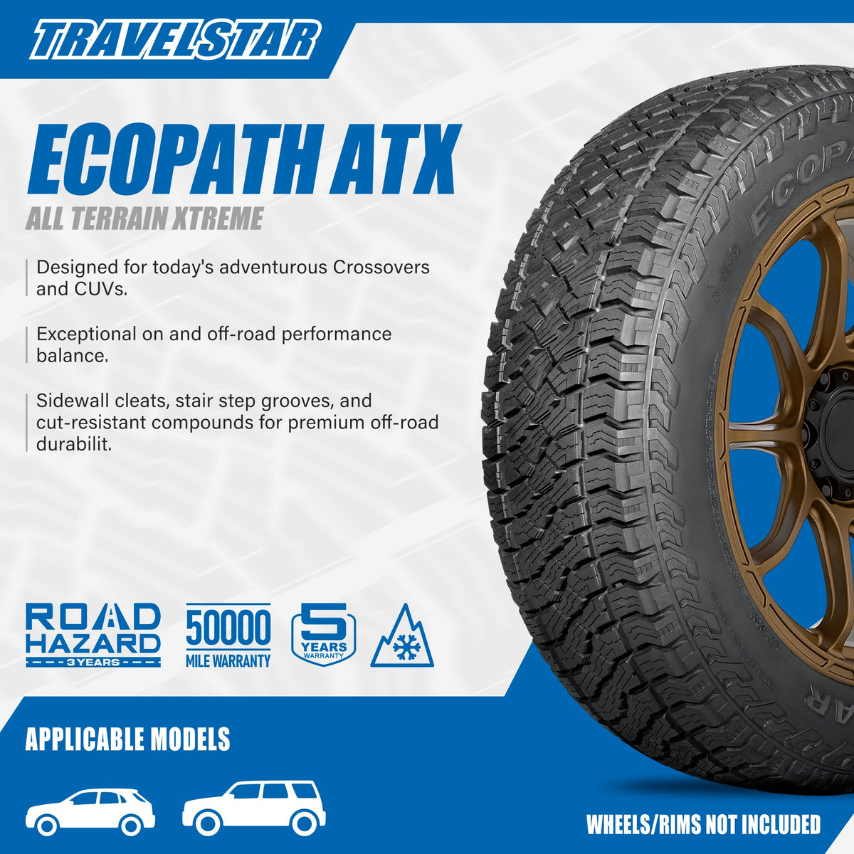 Set of 4 All-Terrain Tires X470
