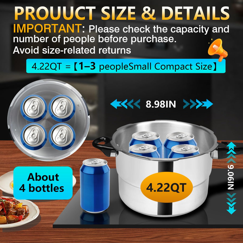 Aluminum 4.22Qt Pressure Cooker K85328