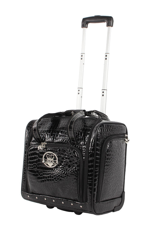 15 Inch Black PVC Underseat Luggage P35365