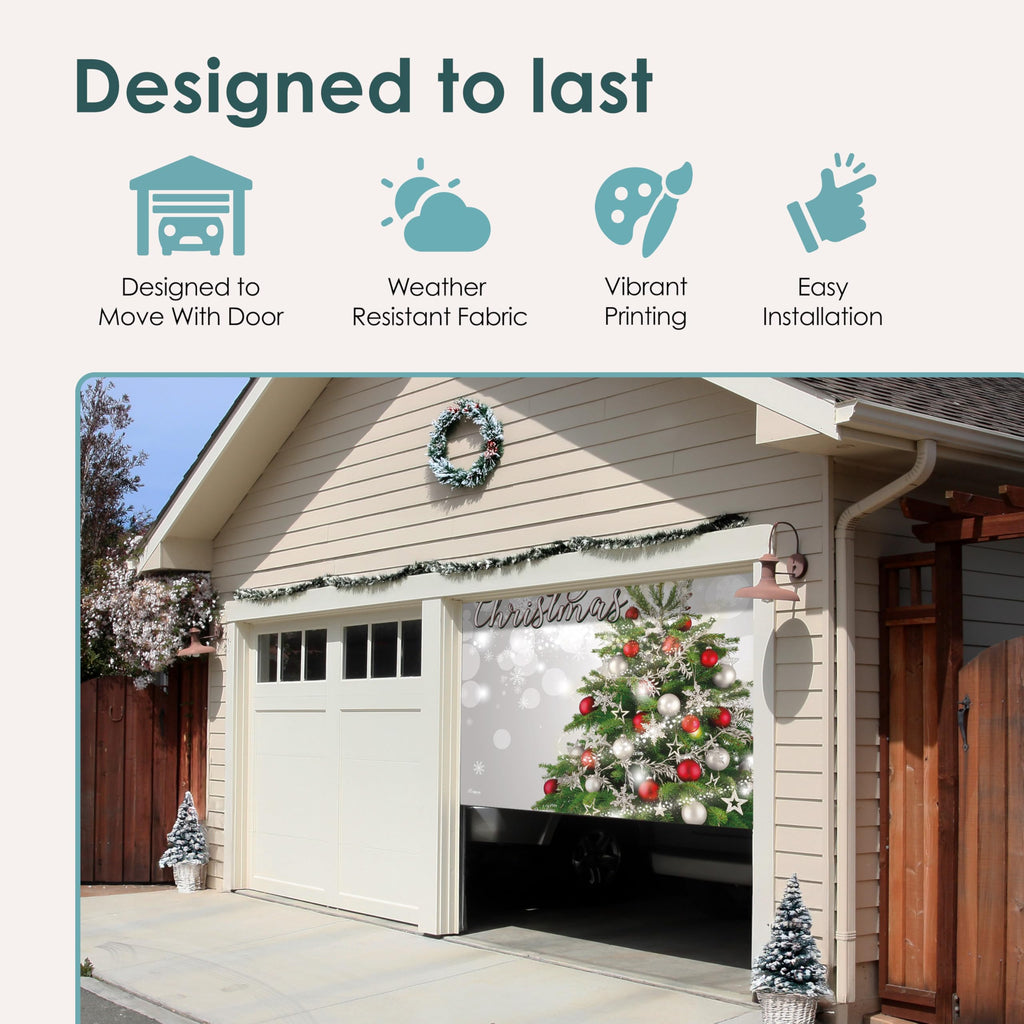 Christmas Tree Garage Door Banner X425303