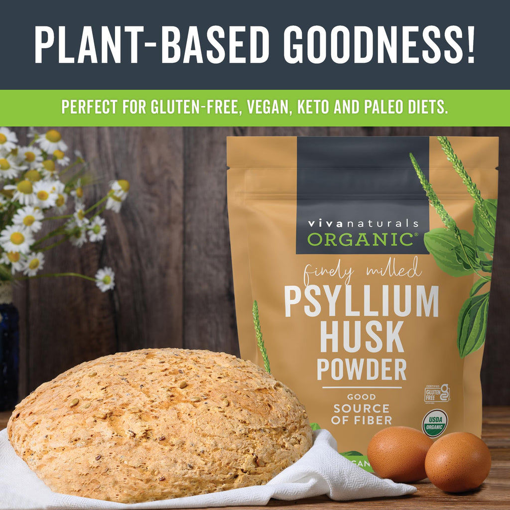 Organic Psyllium Husk Powder, 24 oz X196