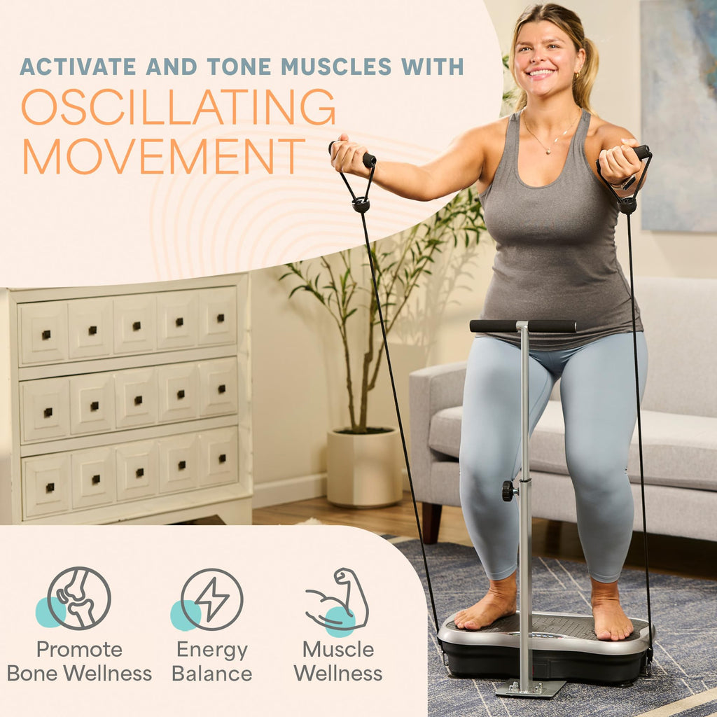 Vibration Plate with Handles and Magnetic Acupoints I741489