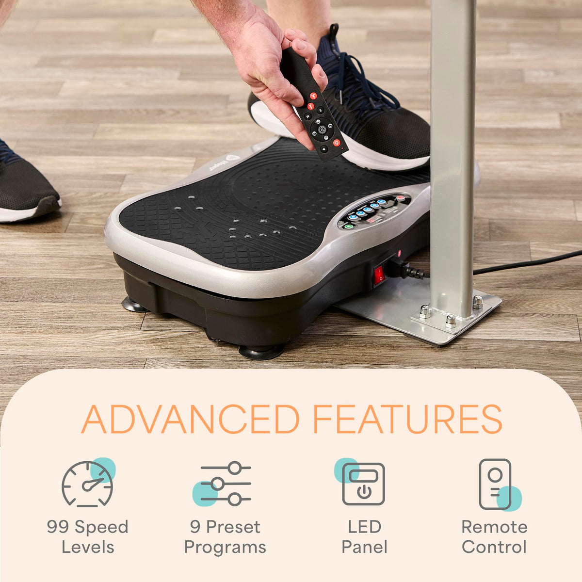 Vibration Plate with Handles and Magnetic Acupoints I741489