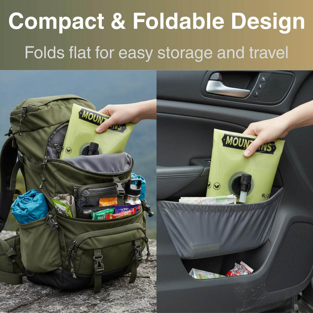 2 Gallon Collapsible Water Container with Spout N142