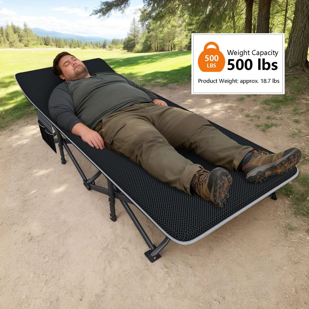 31.5" Wide Camping Cot with Pad L8893