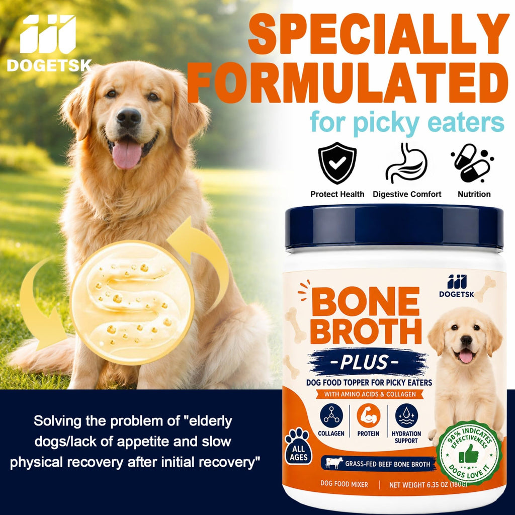 Beef Bone Soup Dog Supplement with Collagen and Protein R815